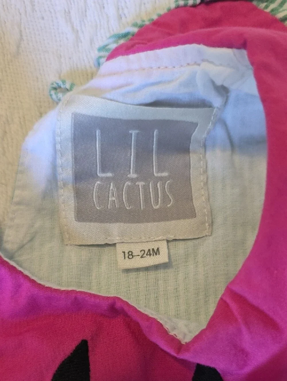 Girls Watermelon Ruffle Top & Bloomers - Pink and Mint - LIL Cactus , 18-24 M